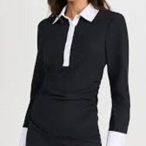 NWT Cinq à Sept Elowen Dress Black & White Contrast Size 4